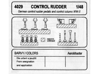 German rudder pedals and control column WW II - image 2