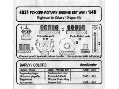 Fokker rotary engine WW I - image 2