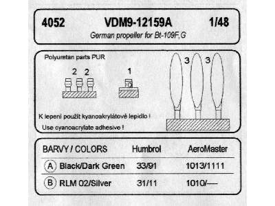 VDM-9-12-159A propeller - image 3