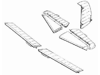 Bf-109E Control surfaces - image 1