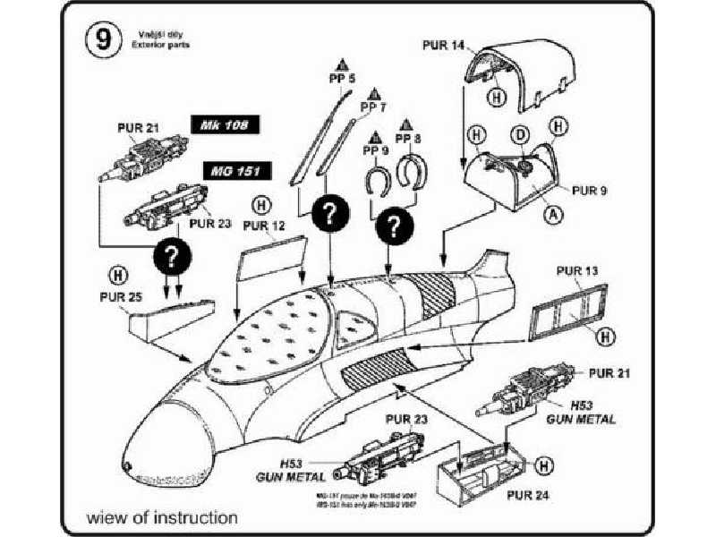 Me-163B Detail Set - image 1