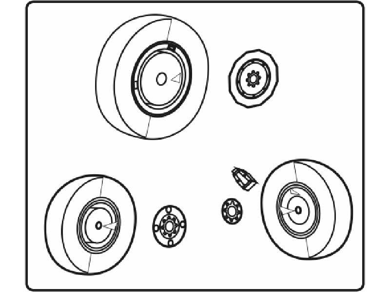 MiG-21 PF/MF/bis Wheel Set - image 1