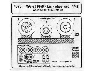 MiG-21 PF/MF/bis Wheel Set - image 3
