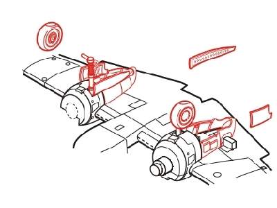 Hs 129B Undercarriage Set - image 1