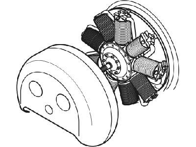 Fokker E.V-engine set - image 1