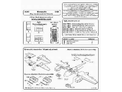 Mosquito  Wing mounted coolers 1/48 for Tamiya kit - image 2