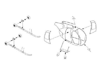 Hughes MD-500D   Exterior set for Academy kit - image 1