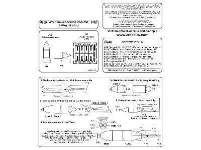 WW II Soviet Bombs FAB 250,  250kg 1/48 (4 pcs) - image 2