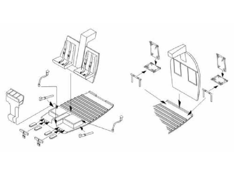 Hughes MD-500D - Interior set for Police and Civil versions for  - image 1