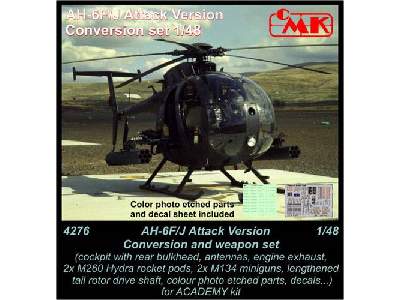 AH-6F/J Attack Version  Conversion and weapon set 1/48 for Acade - image 1
