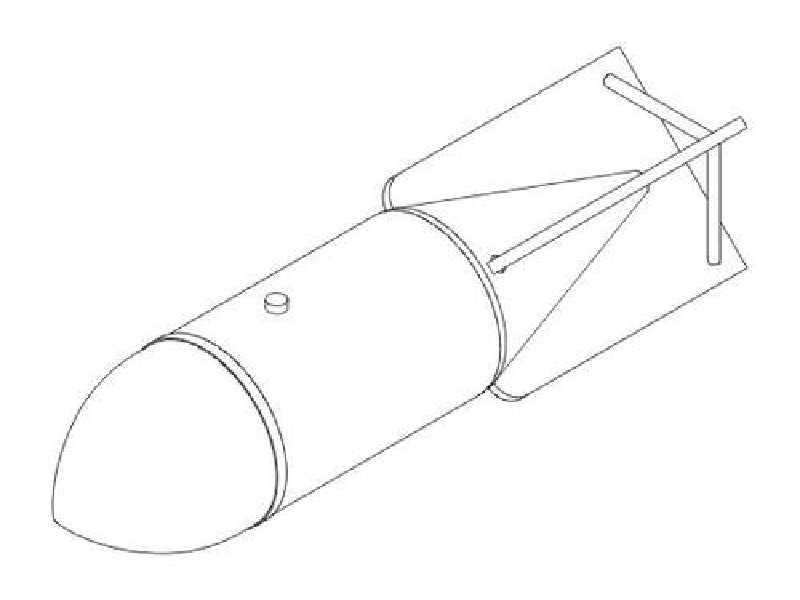 German WW II bombs SC 500 1/32 (2 pcs) - image 1 German WW II bombs SC 500 1/32 (2 pcs) - image 1