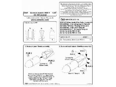 German WW II bombs SC 500 1/32 (2 pcs) - image 2