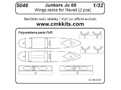 Junkers Ju 88A  Wings racks 1/32 (4 pcs) - image 1