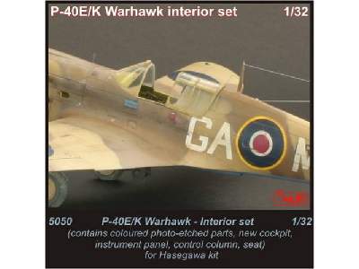 P-40E Warhawk  Interior set 1/32 for Hasegawa - image 1