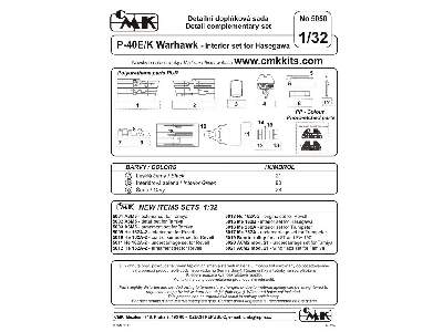 P-40E Warhawk  Interior set 1/32 for Hasegawa - image 2