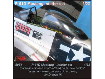 P-51D Mustang  Interior set 1/32 for Dragon kit - image 1