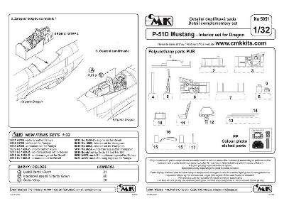 P-51D Mustang  Interior set 1/32 for Dragon kit - image 2