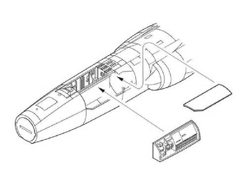 F-104G Starfighter  Fuselage Electronics Boxes 1/32 for Hasegawa - image 1