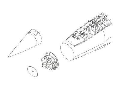 F-104G Starfighter  Radome set 1/32 for Hasegawa - image 1