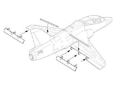BAe Hawk T.1a  Landing flaps 1/32 for Revell kit - image 1