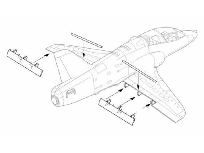 BAe Hawk T.1a  Landing flaps 1/32 for Revell kit - image 1