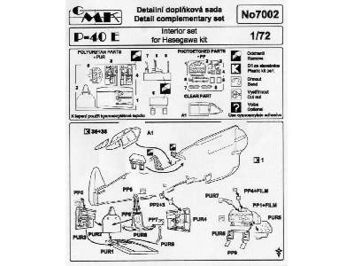 P-40 E Interior Set - image 2