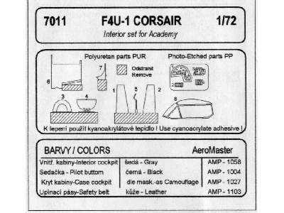 F4U-1 Corsair Interior set - image 2