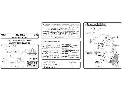 Me 262A - interior set for Academy Kit - image 2