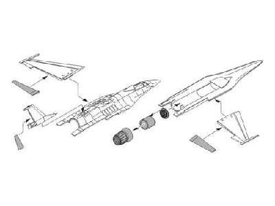 F-16CG/CJ Fightning Falcon Exterior set for Academy kit - image 1