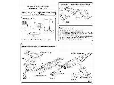 F-16CG/CJ Fightning Falcon Exterior set for Academy kit - image 2