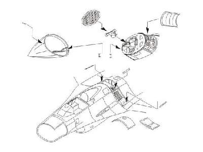 F-16CG/CJ Fightning Falcon Armament set for Academy kit - image 1