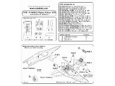 F-16CG/CJ Fightning Falcon Undercarriage set for Academy kit - image 2