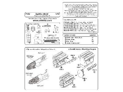 Spitfire Mk. IX  Engine set 1/72 for Airfix - image 2