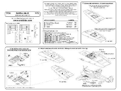 Spitfire Mk. IX  Wing Armament set 1/72 for Airfix - image 2