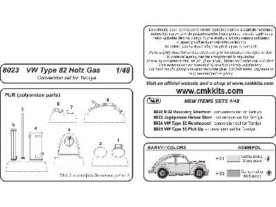 VW Type 82 Holz Gas - conversion set for Tamiya - image 2