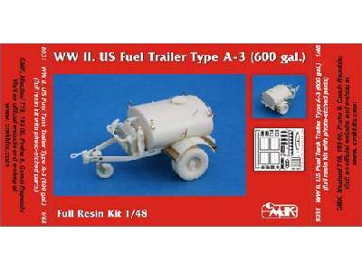 WW II US Fuel Trailer Type A-3 (600 gal.) - full resin kit - image 1