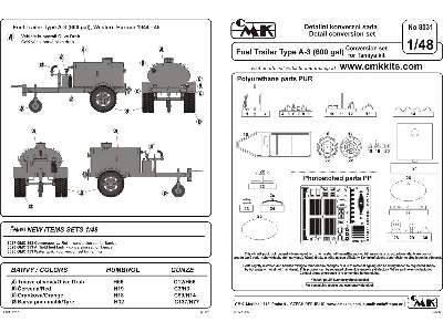 WW II US Fuel Trailer Type A-3 (600 gal.) - full resin kit - image 3