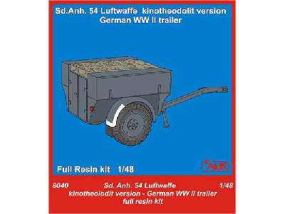 Sd.Anh. 54 Luftwaffe kinotheodolit version  German WW II Trailer - image 1