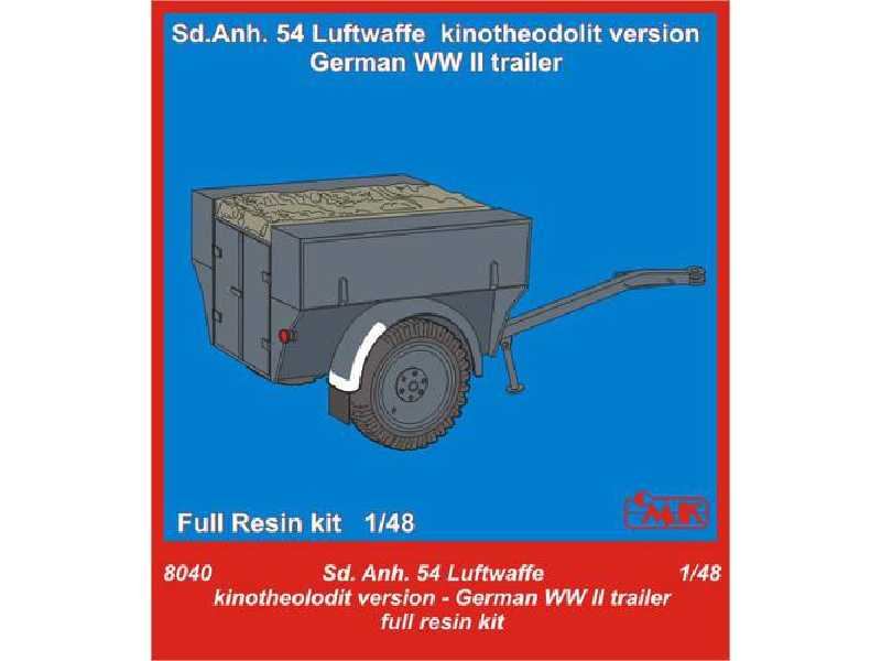 Sd.Anh. 54 Luftwaffe kinotheodolit version  German WW II Trailer - image 1