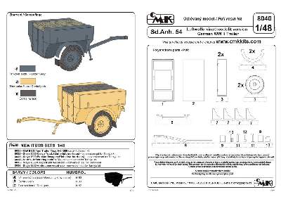 Sd.Anh. 54 Luftwaffe kinotheodolit version  German WW II Trailer - image 2