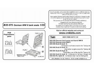 German tank seats WW II (2 pcs)1/35 - image 2