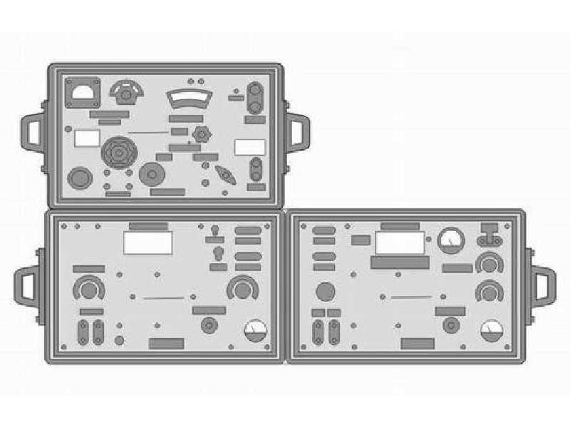 German WW II Fu 2 + Fu 5 tank radio set  (2 pcs)1/35 - image 1