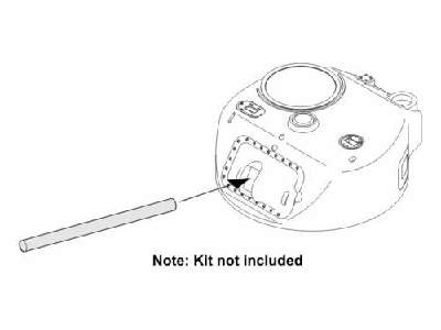 M4A1 Sherman 75mm M3 gun - Metal barrel 1/35 for Tam. / Dragon k - image 1