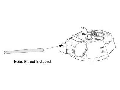 T-34/76 76,2 mm F-34 gun  Metal barrel 1/35 for Tamiya / Dragon  - image 1