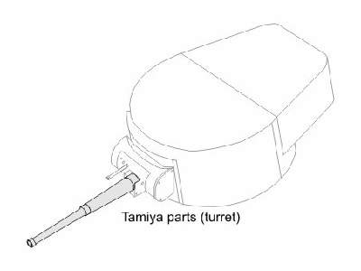 BT-7/5 45mm 20K gun  Metal barrel 1/35 for Tamiya/ kit - image 1