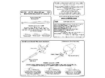 BT-7/5 45mm 20K gun  Metal barrel 1/35 for Tamiya/ kit - image 2