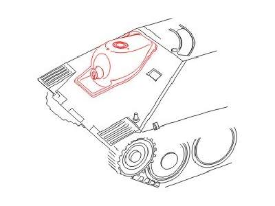 Jagdpanzer 38 Hetzer  Gun Mantlet  LIGHTENED Prod. for Tamiya 1/ - image 1