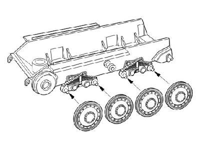 Jagdpanzer 38 Hetzer Road wheels rivet type (late version) for T - image 1