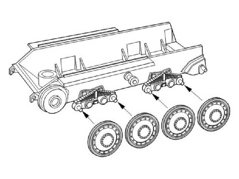 Jagdpanzer 38 Hetzer Road wheels rivet type (late version) for T - image 1