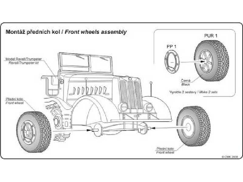 Sd.Kfz. 9 FAMO wheels for Revell/Trumpeter - image 1